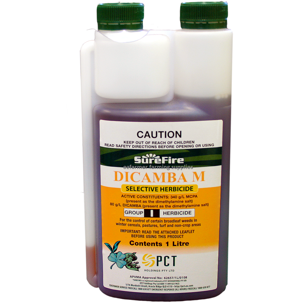 kamba herbicide Surefire Dicamba M Selective Herbicide Weed killer -1L (Equiv Kamba M) – Pest and Lawn Warehouse